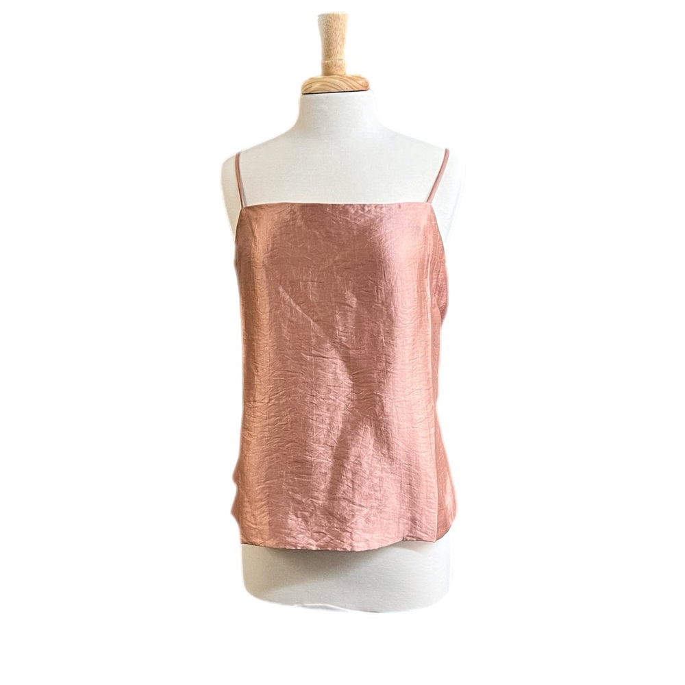 NTW Boden Silky Pink Tank Blouse w/ adjustable spaghetti straps US Size 12